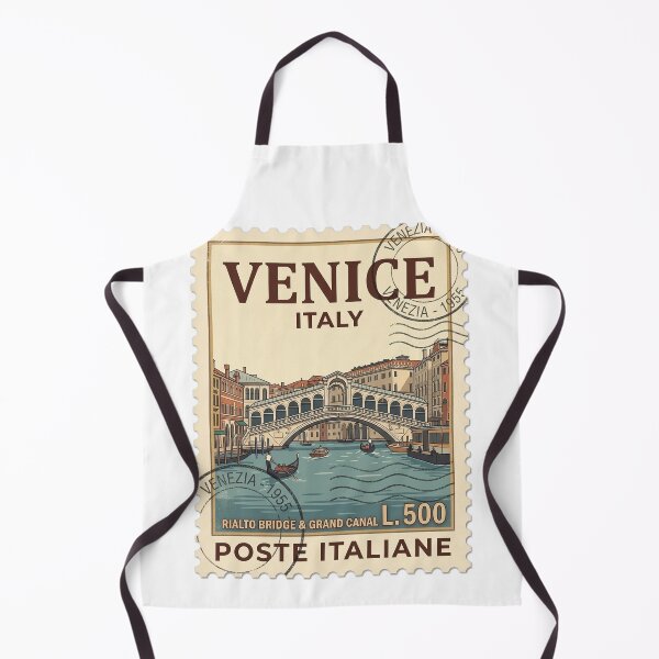 Item preview, Vintage Venice Italy Rialto Bridge Travel Stamp designed and sold by k3rstman1.