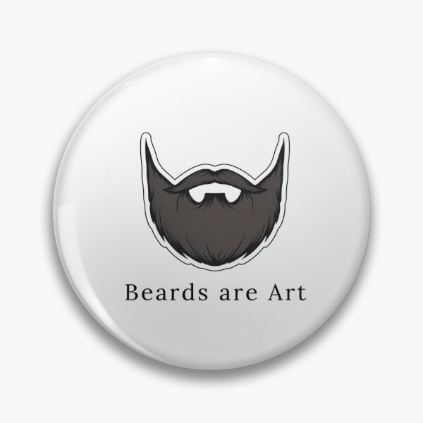 Item preview, Beards Are Art Minimalist Beard Illustration designed and sold by NiftyWrx.