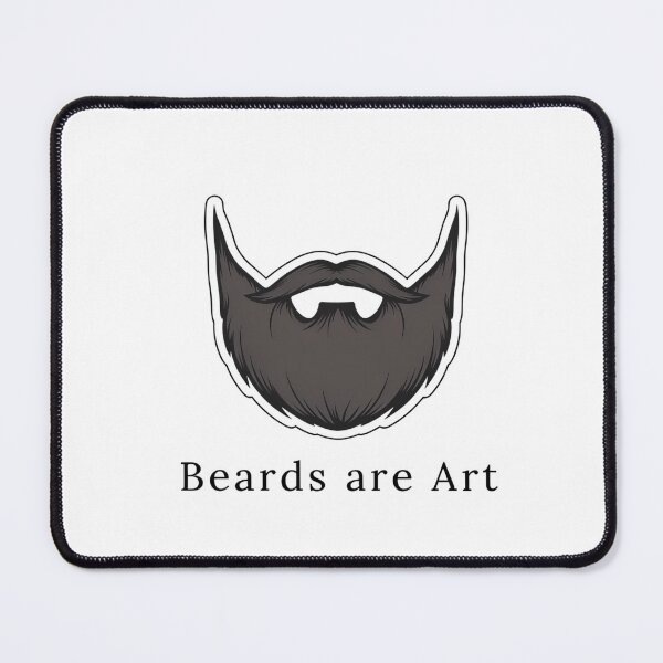 Item preview, Beards Are Art Minimalist Beard Illustration designed and sold by NiftyWrx.