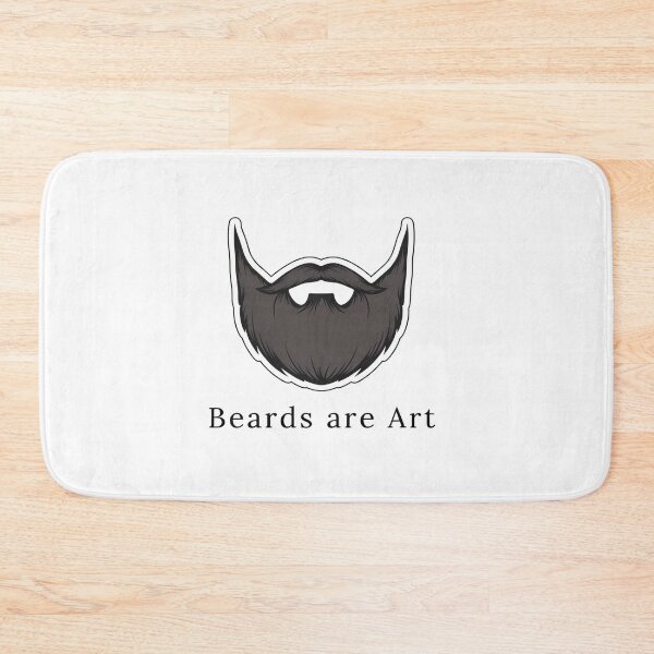 Item preview, Beards Are Art Minimalist Beard Illustration designed and sold by NiftyWrx.