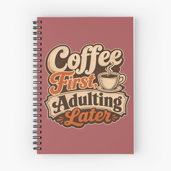 Item preview, Coffee First Adulting Later Vintage Retro Design designed and sold by Aliplus+.