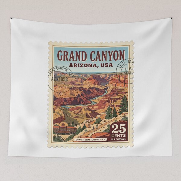 Item preview, Grand Canyon South Rim Arizona Travel Stamp designed and sold by k3rstman1.
