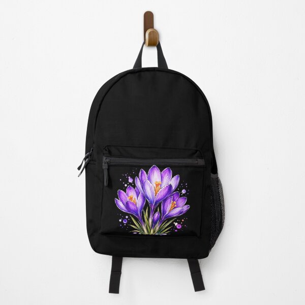 Item preview, Purple Crocus Watercolor Art – Elegant Botanical Floral Illustration designed and sold by ColorSplash123.