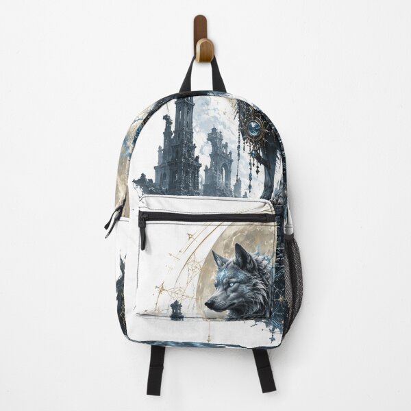 Item preview, Moonlit Wolf Guardian Dark Fantasy designed and sold by MWprint.