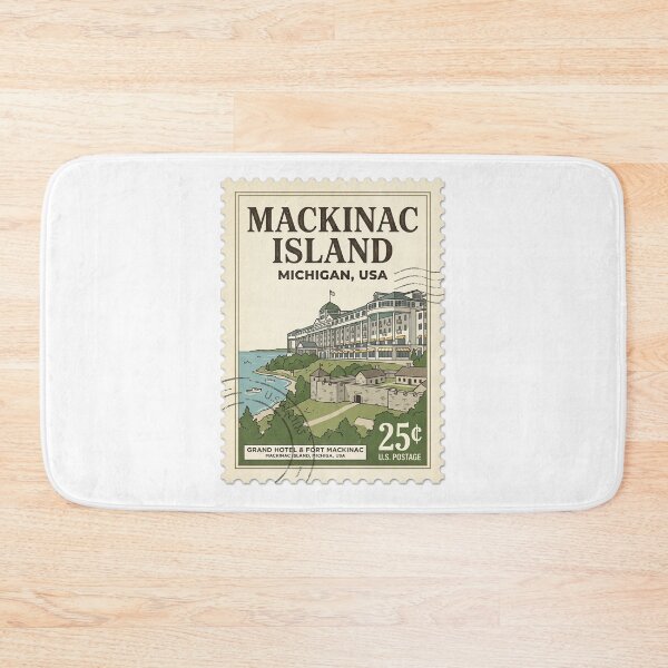 Item preview, Vintage Mackinac Island Michigan Travel Stamp designed and sold by k3rstman1.