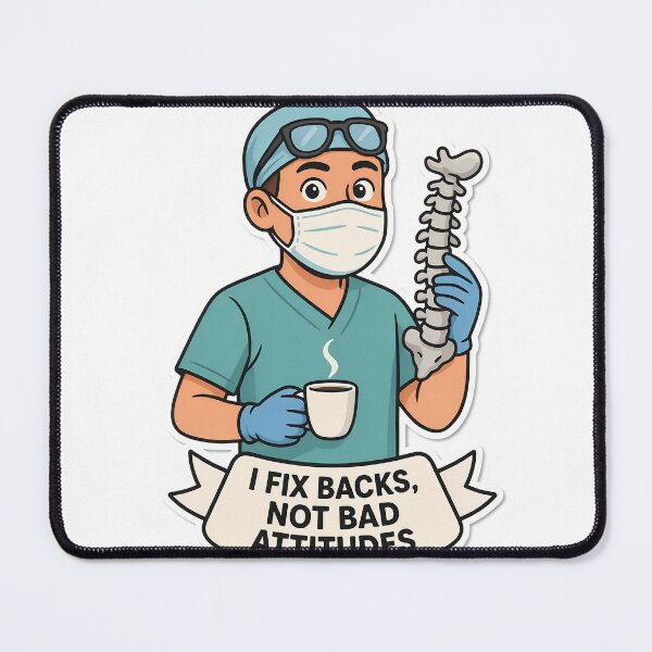 Item preview, Spine Surgeon with Coffee designed and sold by NiftyWrx.