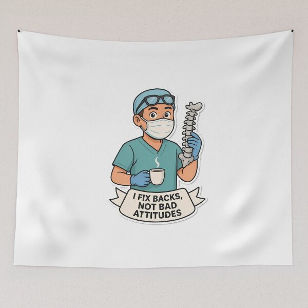 Item preview, Spine Surgeon with Coffee designed and sold by NiftyWrx.