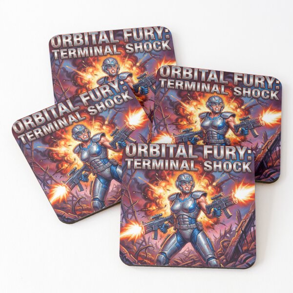 Item preview, Orbital Fury Terminal Shock retro style design designed and sold by Vintage Designs +.