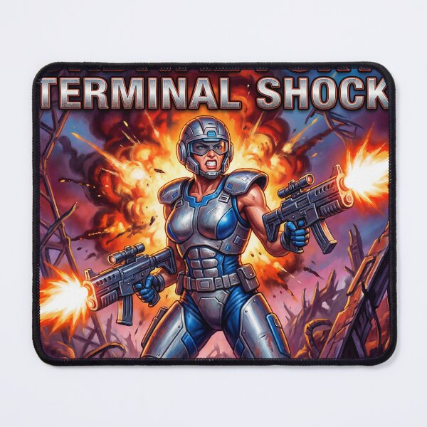 Item preview, Orbital Fury Terminal Shock retro style design designed and sold by Vintage Designs +.