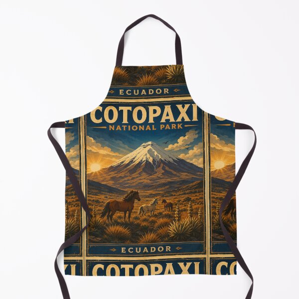 Item preview, Cotopaxi National Park Vintage Travel Poster | Ecuador Volcano Retro WPA Hiking Adventure Art designed and sold by Globalcitytees.