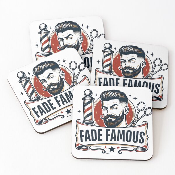 Item preview, Vintage Fade Famous Bearded Man Barber Badge Design designed and sold by Barber MD Culture.