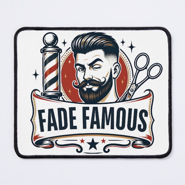 Item preview, Vintage Fade Famous Bearded Man Barber Badge Design designed and sold by Barber MD Culture.