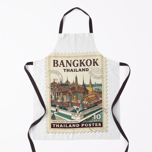 Item preview, Vintage Bangkok Thailand Grand Palace Travel Stamp designed and sold by k3rstman1.