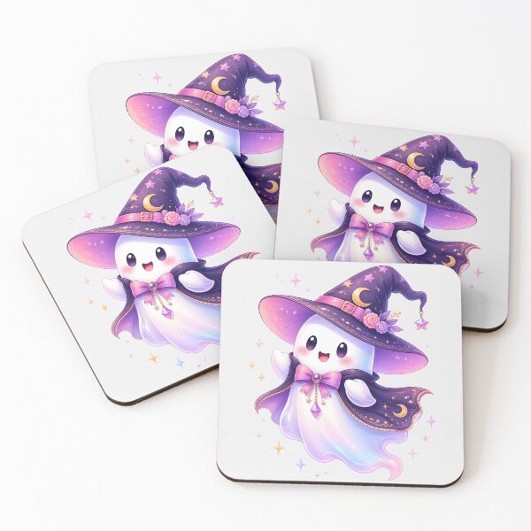 Item preview, Cute Kawaii Witch Ghost designed and sold by naragon4289.