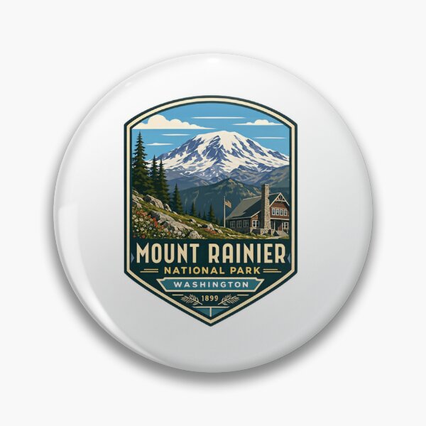 Item preview, Mount Rainier National Park Washington 1899 National Park Travel Souvenir Outdoors Hiking Adventure designed and sold by Simsimah26Parks.