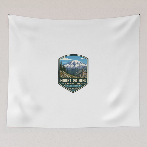 Item preview, Mount Rainier National Park Washington 1899 National Park Travel Souvenir Outdoors Hiking Adventure designed and sold by Simsimah26Parks.