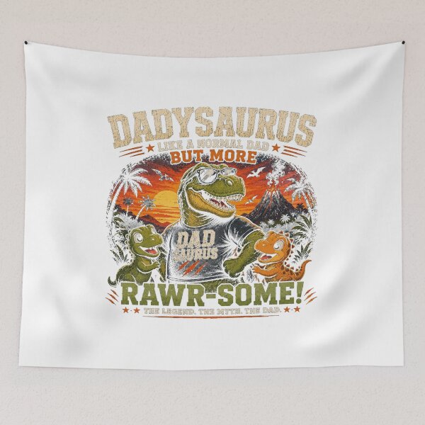 Item preview, Dadysaurus Funny Dad T-Rex Shirt | Rawr-Some Dinosaur Dad Gift designed and sold by Igrowlab254.