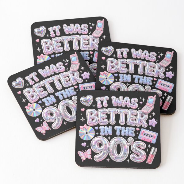 Item preview, It Was Better In The 90s Vintage, Retro Y2K Pastel Metallic, Nostalgic 1990s Vibe designed and sold by Keingdesign.
