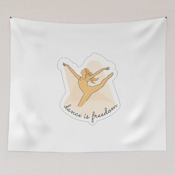 Item preview, Dancer in Motion with Freedom Text designed and sold by NiftyWrx.