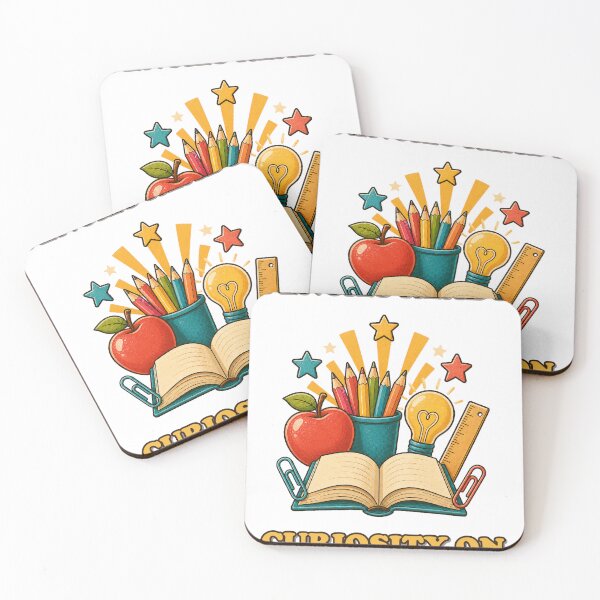 Item preview, Pencils Ready Curiosity On Teacher Art designed and sold by CheerfulNest.