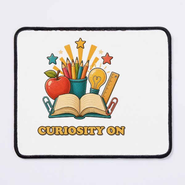 Item preview, Pencils Ready Curiosity On Teacher Art designed and sold by CheerfulNest.