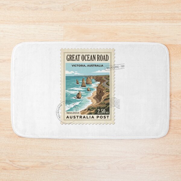Item preview, Vintage Victoria Australia Great Ocean Road Travel Stamp designed and sold by k3rstman1.