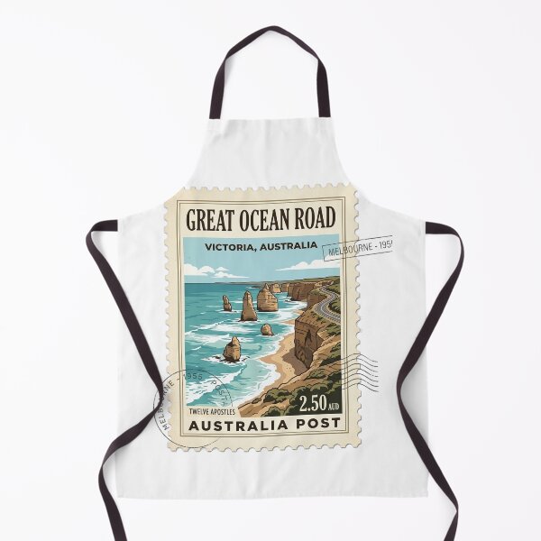 Item preview, Vintage Victoria Australia Great Ocean Road Travel Stamp designed and sold by k3rstman1.