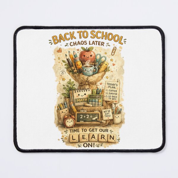 Item preview, Cute Back To School Chaos Later Funny Teacher & Student Art designed and sold by DreamyBrushArt.