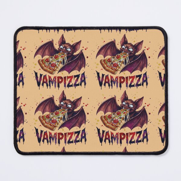 Item preview, Vampizza - Funny Vampire Bat Eating Pizza - b designed and sold by chriswo-design.
