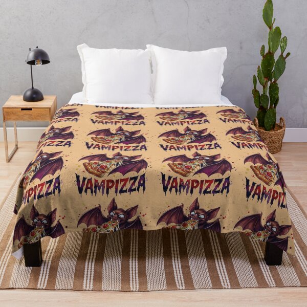 Item preview, Vampizza - Funny Vampire Bat Eating Pizza - b designed and sold by chriswo-design.