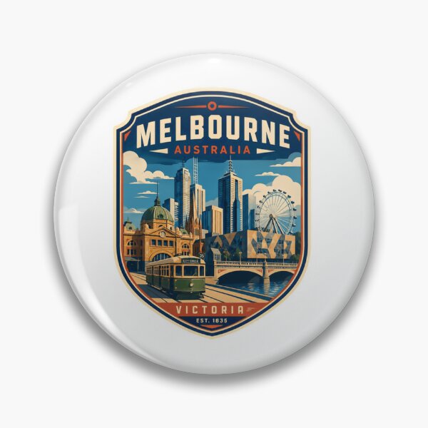 Item preview, Melbourne Australia Victoria Est 1835 City Travel Tourist Souvenir designed and sold by Simsimah26Parks.