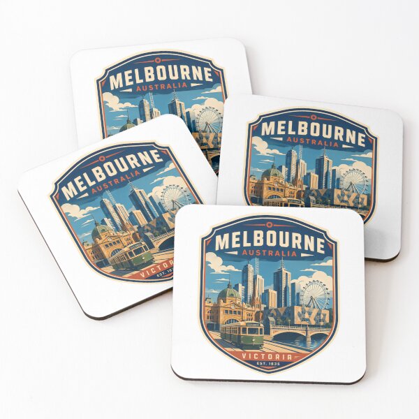 Item preview, Melbourne Australia Victoria Est 1835 City Travel Tourist Souvenir designed and sold by Simsimah26Parks.