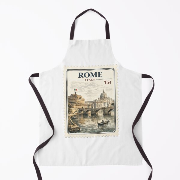 Item preview, Vintage Rome Italy Postage Stamp – Classic Travel Poster designed and sold by ustylelab.