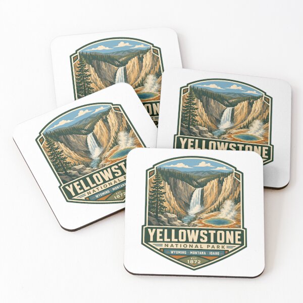 Item preview, Yellowstone National Park Wyoming Montana Idaho Est. 1872 Travel Souvenir Hiking designed and sold by Simsimah26Parks.