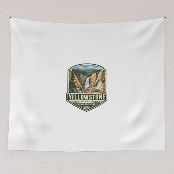 Item preview, Yellowstone National Park Wyoming Montana Idaho Est. 1872 Travel Souvenir Hiking designed and sold by Simsimah26Parks.