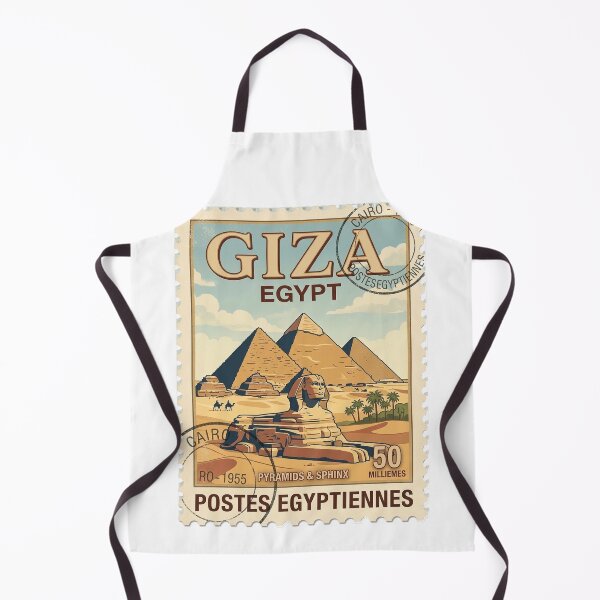 Item preview, Vintage Giza Egypt Pyramids Sphinx Travel Stamp designed and sold by k3rstman1.