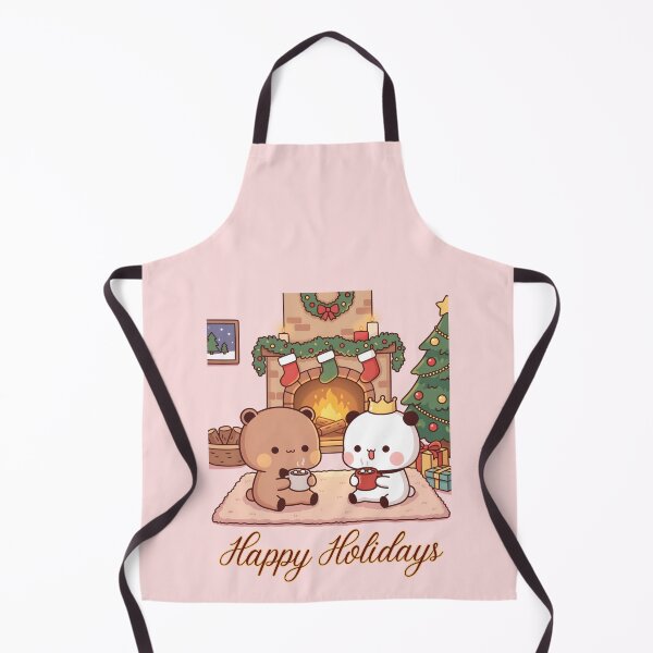 Item preview, Bubu Dudu Happy Holidays Christmas Cozy Fireplace Cute Bear Panda Kawaii Gift designed and sold by FEBRICAST.