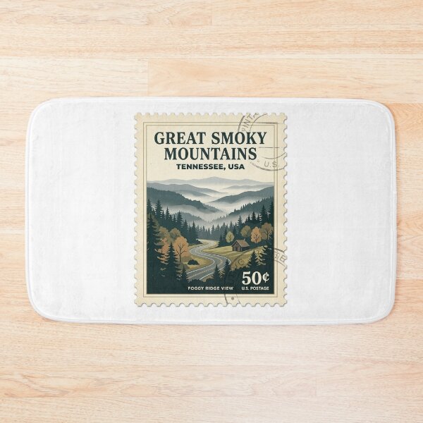 Artikelvorschau, Vintage Reisebriefmarke „Great Smoky Mountains“ aus Tennessee entworfen und verkauft von k3rstman1.