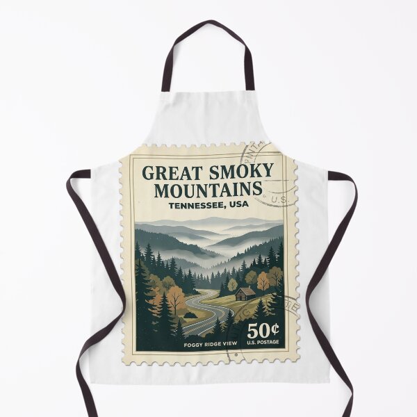 Artikelvorschau, Vintage Reisebriefmarke „Great Smoky Mountains“ aus Tennessee entworfen und verkauft von k3rstman1.