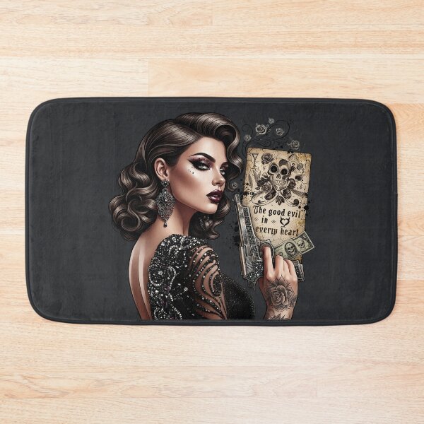 Item preview, Woman Holding Pistol Evil Card designed and sold by Voodoo Store Paranormal Collections.