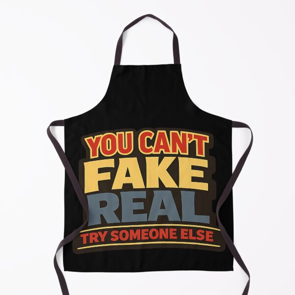 Item preview, You Can't Fake Real Typography Statement Shirt designed and sold by TeeTimeTreasure.