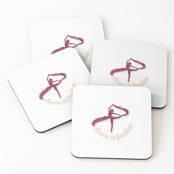 Item preview, Elegant Dancer Silhouette with 'Dance is Freedom' Quote designed and sold by NiftyWrx.
