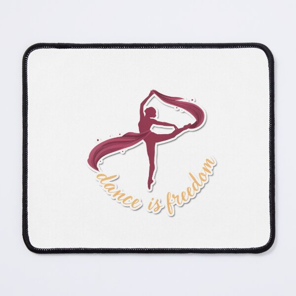 Item preview, Elegant Dancer Silhouette with 'Dance is Freedom' Quote designed and sold by NiftyWrx.