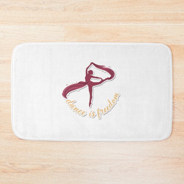 Item preview, Elegant Dancer Silhouette with 'Dance is Freedom' Quote designed and sold by NiftyWrx.