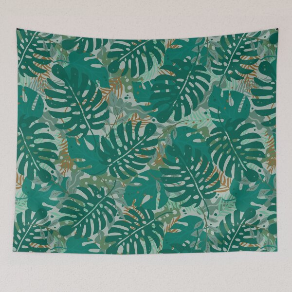 Item preview, Monstera tropical pattern designed and sold by Mintpoptrend.