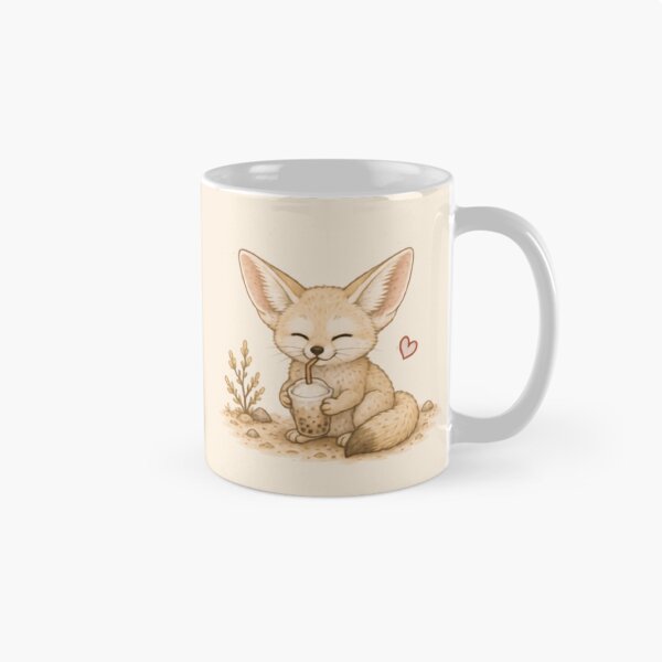 Item preview, Cool Drink Fennec Fox designed and sold by MellowMunchkins.