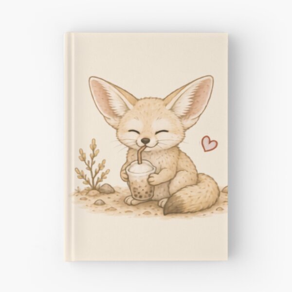 Item preview, Cool Drink Fennec Fox designed and sold by MellowMunchkins.