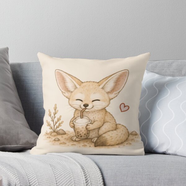Item preview, Cool Drink Fennec Fox designed and sold by MellowMunchkins.