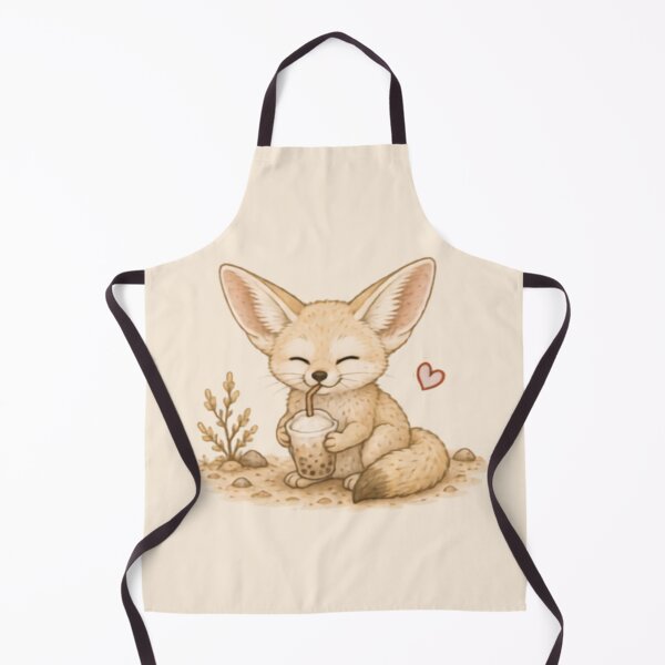 Item preview, Cool Drink Fennec Fox designed and sold by MellowMunchkins.
