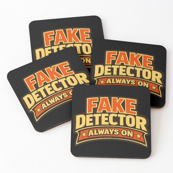 Item preview, Fake Detector Always On Funny Typography Shirt designed and sold by TeeTimeTreasure.